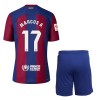 Conjunto (Camiseta+Pantalón Corto) FC Barcelona Marcos A. 17 Primera Equipación 23-24 - Niño